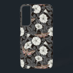 Moonbloemen en spinxmoden 2 samsung galaxy hoesje<br><div class="desc">Door de hand getrokken patroon met moonbloemen en spinxmoten</div>