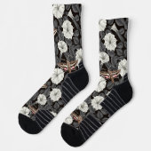 Moonbloemen en spinxmoden 2 sokken (Links)