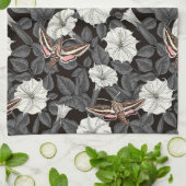 Moonbloemen en spinxmoden 2 theedoek (Gevouwen)