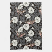 Moonbloemen en spinxmoden 2 theedoek (Verticaal)