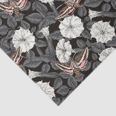 Moonbloemen en spinxmoden 2 tissuepapier (Detail)