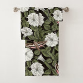 Moonbloemen en spionagemaanden bad handdoek (Insitu)