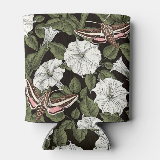 Moonbloemen en spionagemaanden blikjeskoeler (Achterkant)