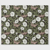 Moonbloemen en spionagemaanden cadeaupapier (Vlak)