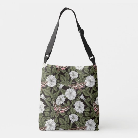 Moonbloemen en spionagemaanden crossbody tas (Achterkant)