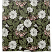 Moonbloemen en spionagemaanden douchegordijn (Voorkant)