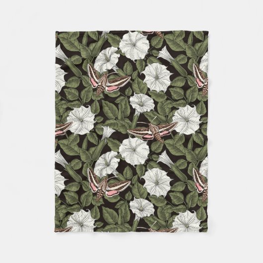 Moonbloemen en spionagemaanden fleece deken (Voorkant)