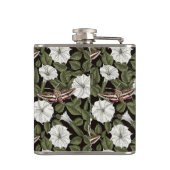 Moonbloemen en spionagemaanden heupfles (Achterkant)