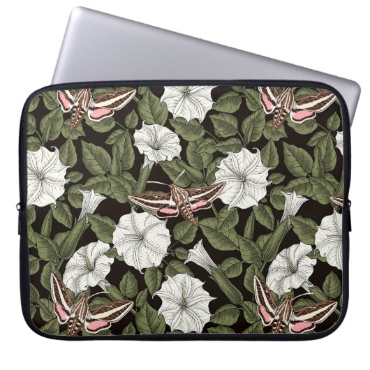 Moonbloemen en spionagemaanden laptop sleeve (Voorkant)