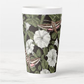 Moonbloemen en spionagemaanden latte mok (Voorkant)