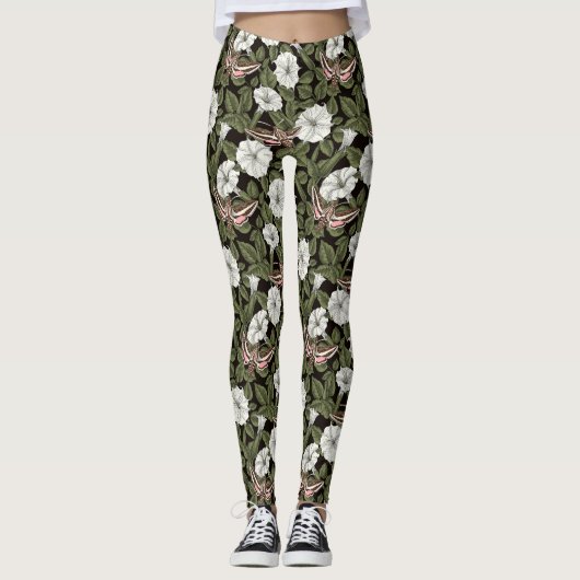 Moonbloemen en spionagemaanden leggings (Voorkant)