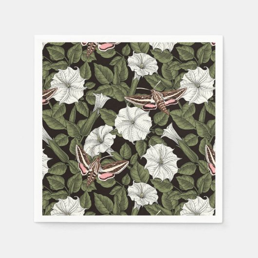 Moonbloemen en spionagemaanden servet (Voorkant)