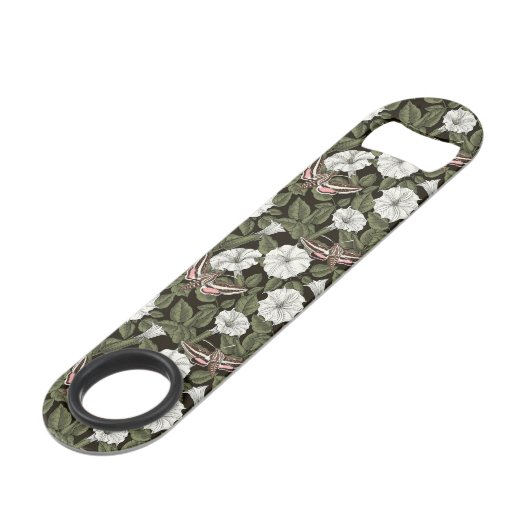 Moonbloemen en spionagemaanden speed flessenopener (Voorkant Gekanteld)