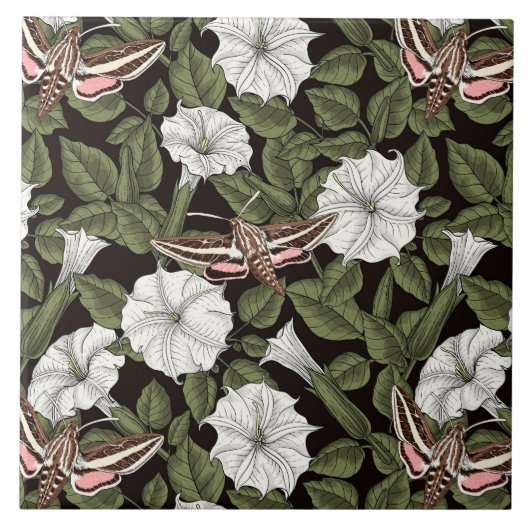 Moonbloemen en spionagemaanden tegeltje (Voorkant)