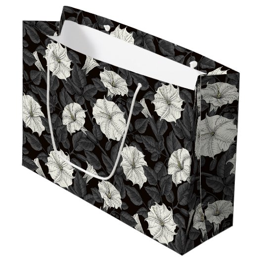 Moonbloemen Grote Gift Bag Groot Cadeauzakje (Voorkant Gekanteld)
