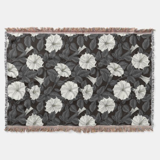 Moonbloemen Throw Blanket Deken (Voorkant)