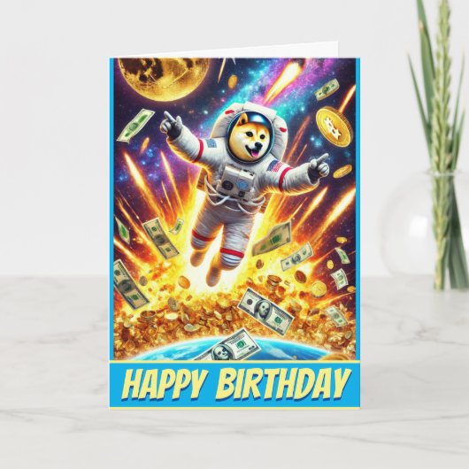 Moonbound Doge: Crypto-explosie Kaart (Voorkant)