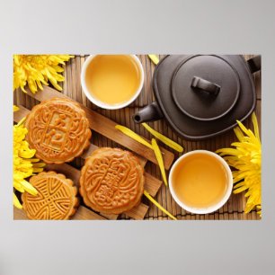 Mooncake en thee, Chinees midherfstfestival 2 Poster