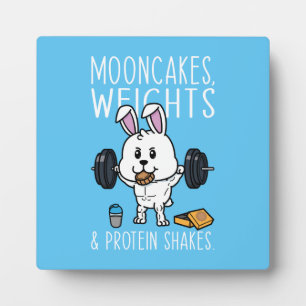 Mooncakes, gewichten en eiwitshakes, Funny Gym Fotoplaat