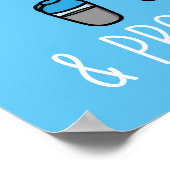 Mooncakes, gewichten en eiwitshakes, Funny Gym Poster (Hoek)