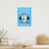 Mooncakes, gewichten en eiwitshakes, Funny Gym Poster (Keuken)