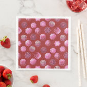 Mooncakes roze en rood servet (Insitu)