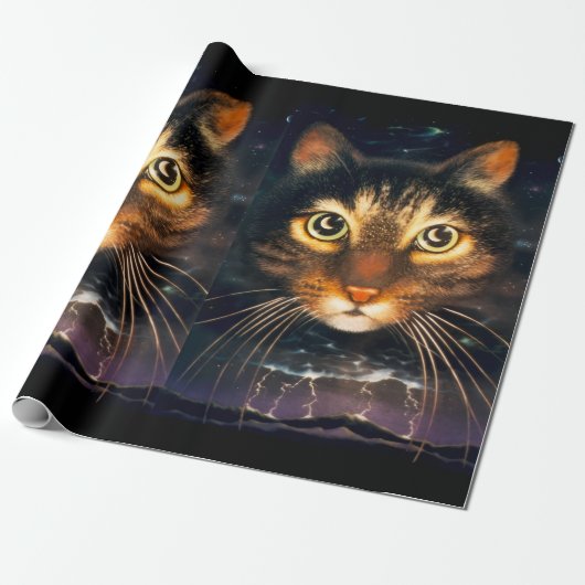 MoonCat Cadeaupapier (Uitgerold)