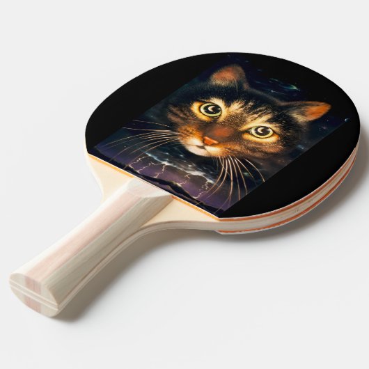 MoonCat Tafeltennisbatje (Voorkant Gekanteld)