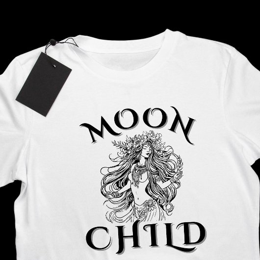 MoonChild Bloemen Kroon Goddelijk Vrouwelijk T-shirt