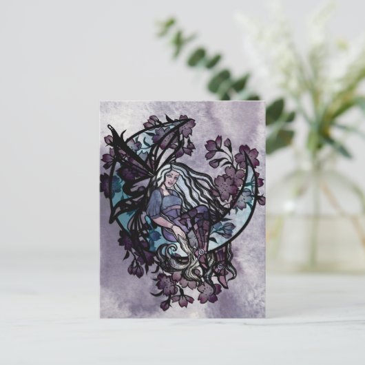 MoonChild Fairy Fairies Moon Child goddess moon    Briefkaart (Staand voorkant)