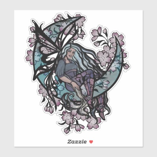 MoonChild Fairy Fairies Moon Child goddess moon    Sticker (Vel)