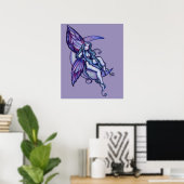MoonChild Fairy Moon Child Faerie Art Fae Poster (Thuiskantoor)