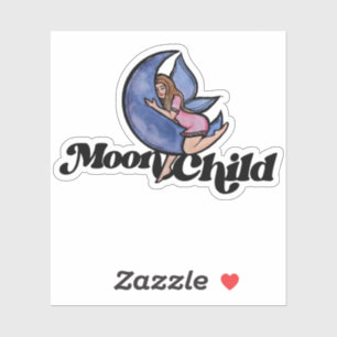 MoonChild Fairy Paarse Moon Child Faerie Sticker
