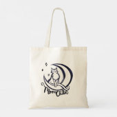 Moonchild Luna Kat Maan Kind Tote Bag (Achterkant)