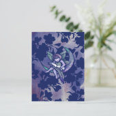 MoonChild Reading Fairy Waterverf Art Briefkaart (Staand voorkant)