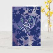 MoonChild Reading Fairy Waterverf Art Kaart (Gele Bloem)