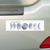 Mooncyclus Bumpersticker (Op auto)
