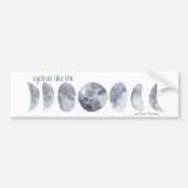 Mooncyclus Bumpersticker (Voorkant)