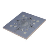 Mooncyclus — celtische knoop tegeltje (Zijkant)