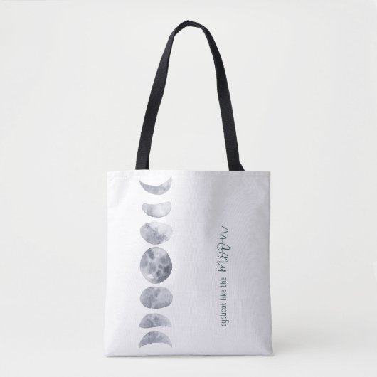 Mooncyclus Tote Bag (Voorkant)