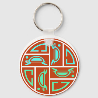 Mooncyclus zee Turtle Moon Sleutelhanger