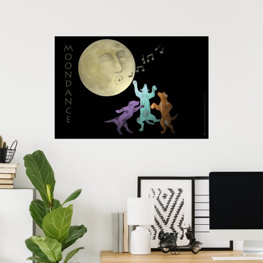 Moondance Dogs Print (Thuiskantoor)