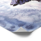 Moondance Fairy Fantasy Waterverf Art Poster (Hoek)