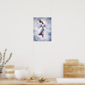 Moondance Fairy Fantasy Waterverf Art Poster (Keuken)