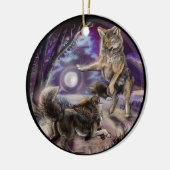 Moondancer Coyotes Keramisch Ornament (Links)