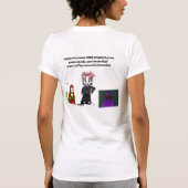 Moondial de rebel en al haar vrienden t-shirt (Achterkant)