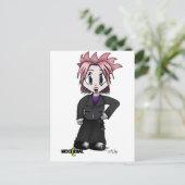 Moondial Rebel Tattoo Briefkaart (Staand voorkant)