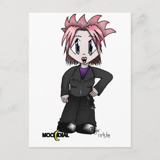 Moondial Rebel Tattoo Briefkaart (Voorkant)