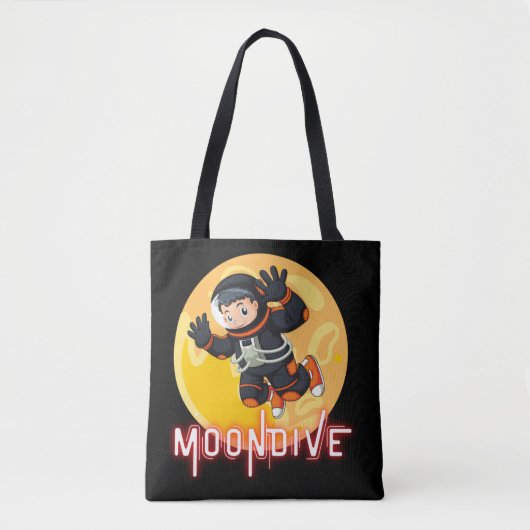MOONDIVE - RUIMTE ASTRONAUT TOTE BAG (Voorkant)