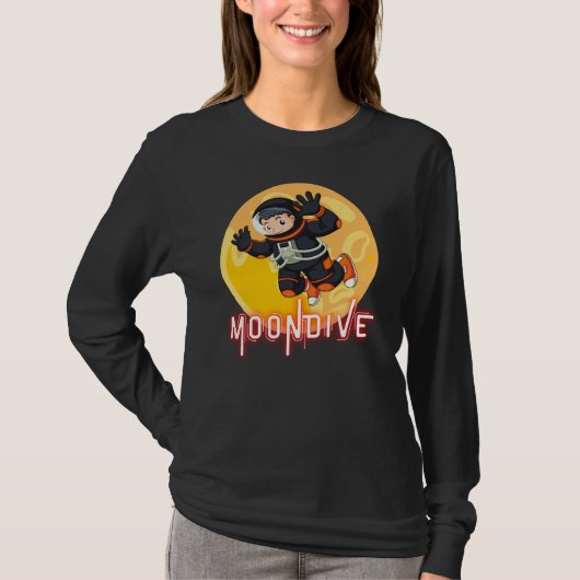 MOONDIVE- RUIMTEASTRONAUT T-SHIRT (Voorkant)